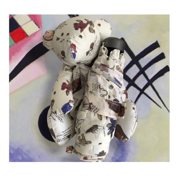 Bear cute mini umbrella pouch keychain compact womens - Picture 9 of 10